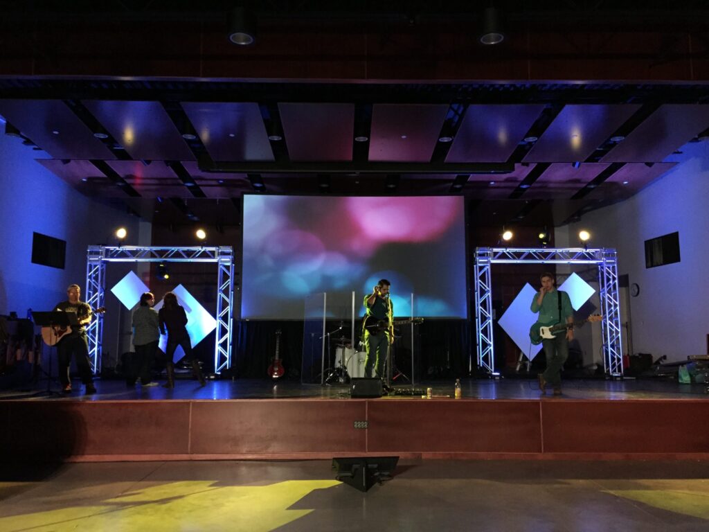 Get inspired to create inviting portable church spaces with these four venue transformations.